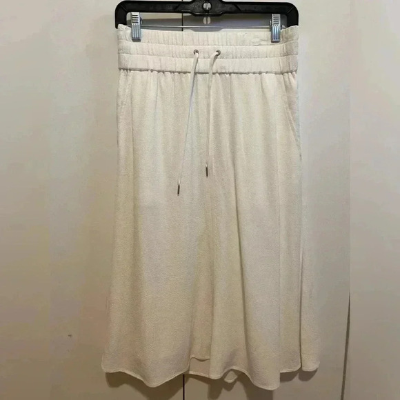 Helmut Lang Blaze Drawstring Waist Off White Skirt Size Small - Picture 5 of 11